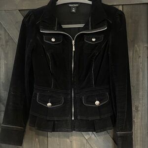 White House Black Market Black Velvet Blazer